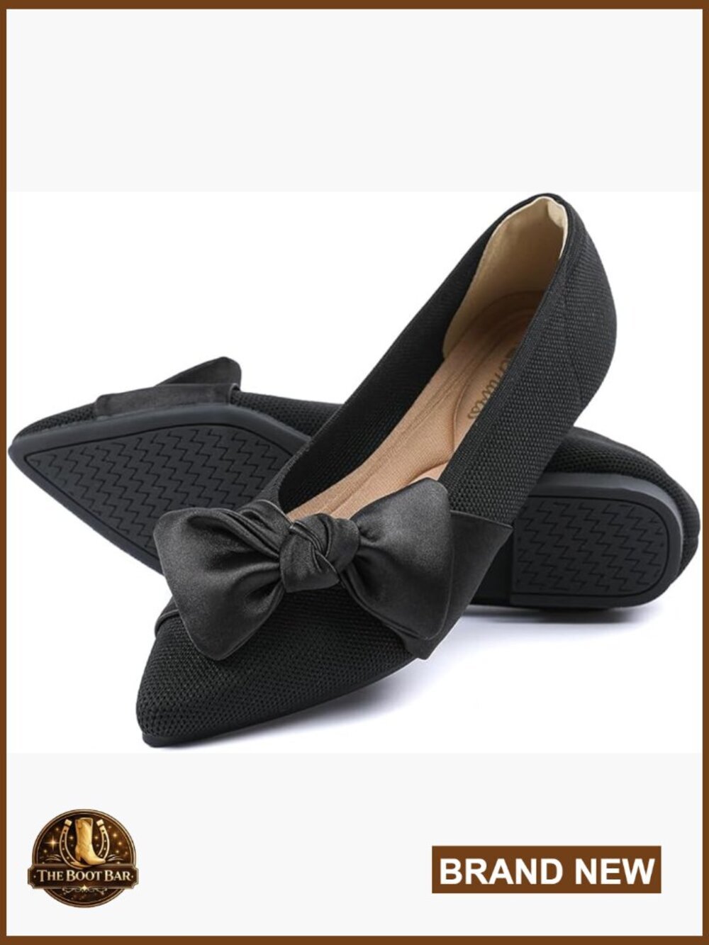 Pointed Toe Ballet Flats Slip On Comfortable Dressy Casual Work Shoes